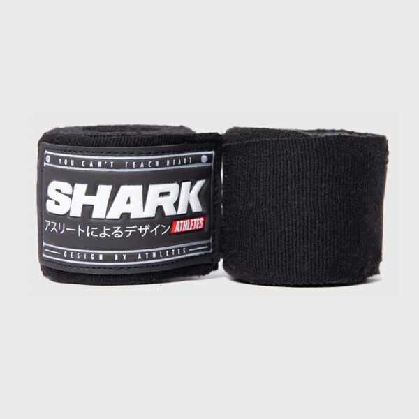 Vendas de Boxeo Semi Elásticas 5m Negras - Shark Boxing
