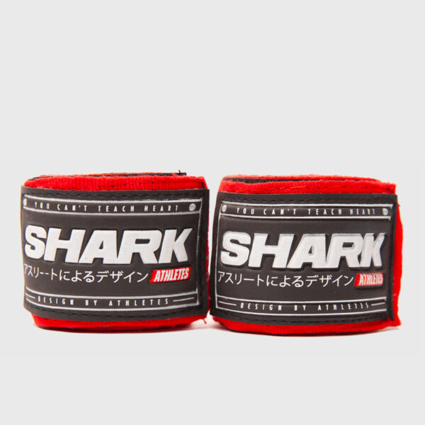 Vendas de Boxeo Semi Elásticas Rojas 5m — Shark Boxing